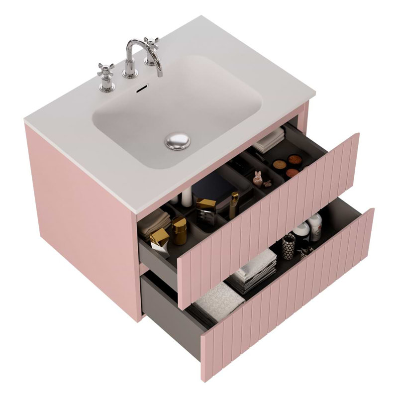 Prima Single Vanity, 30", Rose Pink