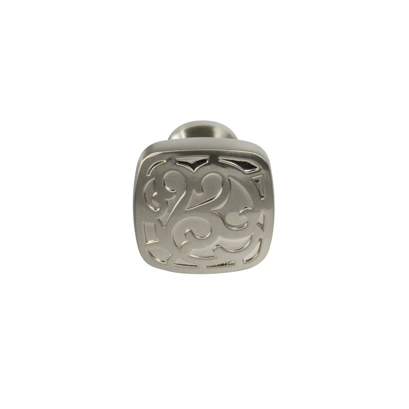 Enhance 1-1/4 Length Square Knob, Brushed Satin Nickel