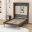 Full Wood Murphy Bed with Foldable Desk-540733864