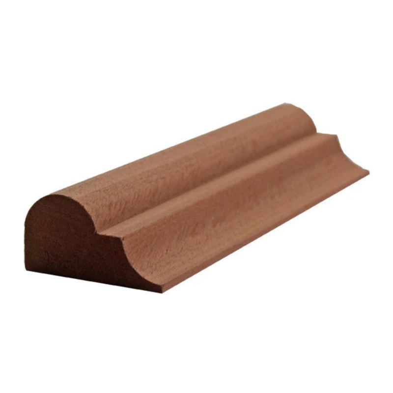 Moulure de panneau de nez et d'anse EWPM26 de 1-7 / 16 po de largeur x 3/4 po. Sans finition, Acajou Sapele