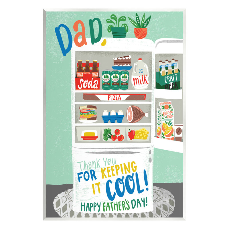 «Keeping It Cool Father's Day» par Arrolynn Weiderhold, impression, H 19 po x l 13 po x P 0,5 po, Mdf