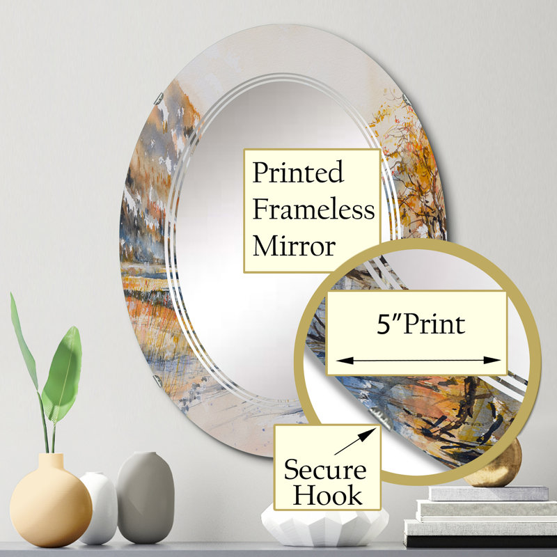Miroir de salle de bain sans cadre, 30 po x 20 po