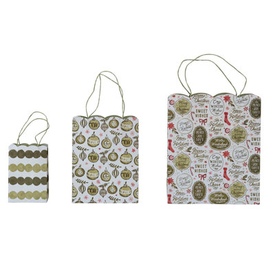 Sacs-cadeaux en papier à motif festonné