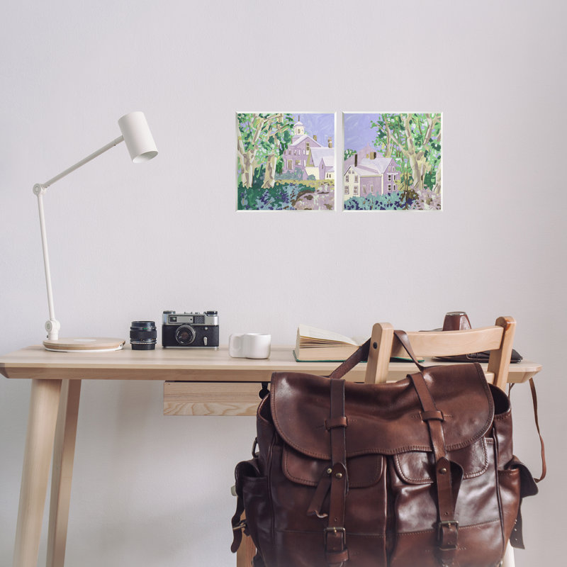  Ensemble de plaques d'art pittoresques maisons pittoresques par Melissa Wang