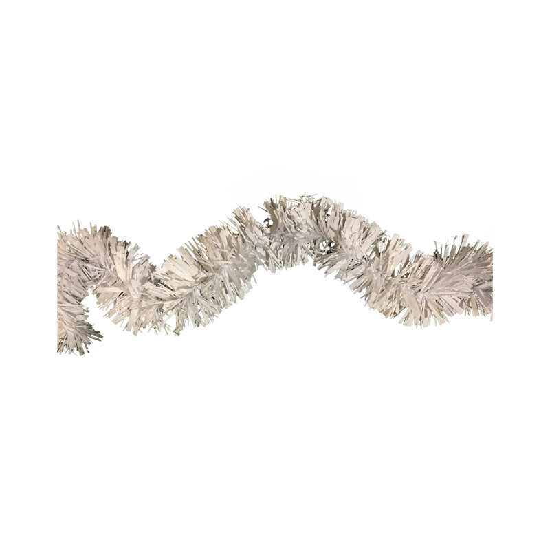 8cm Faux Garland, White