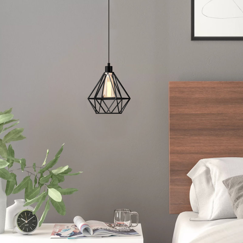 Pietra 1 - Light Geometric Pendant, Black