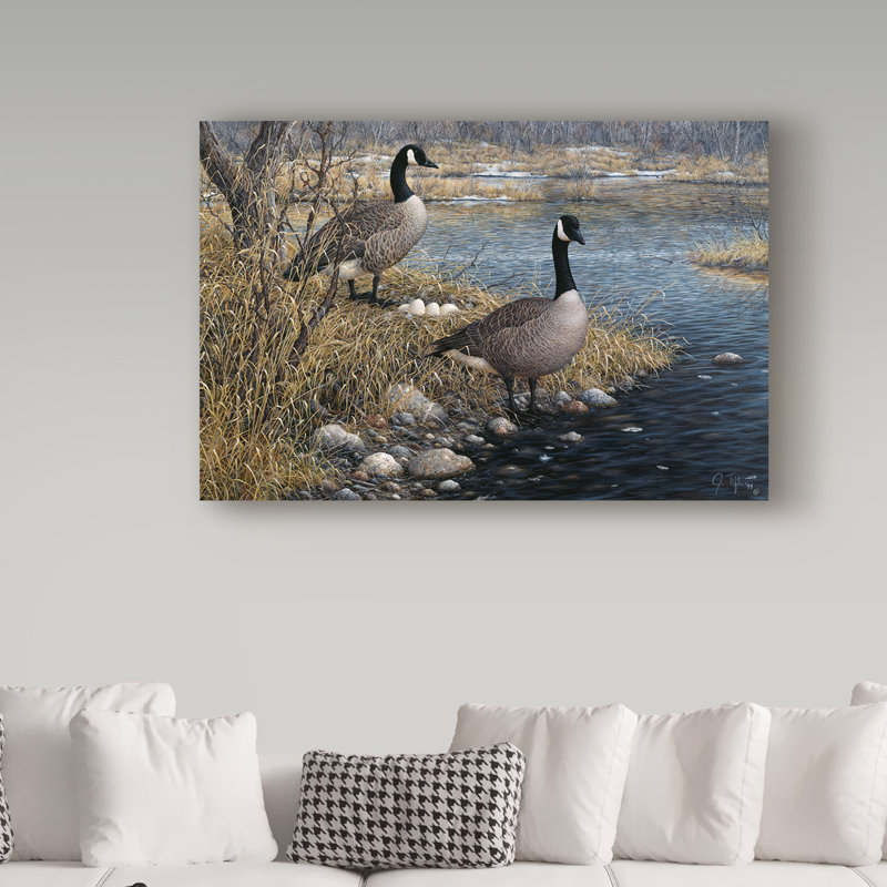 «Canadian pair» par Fazulla, impression sur toile tendue, H 30 po x l 47 po x P 2 po