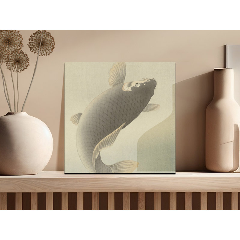 Japanese Koi Fish Canvas Aarick, Koi Poster, Multiple Sizes, Japanese Inspired Decor, Koi Fish Aarick, Japandi Art, Aarick Home