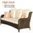 Kanijah Premium All-Weather Wicker 5 - Person Patio Conversation Set with Cushions-1871728071
