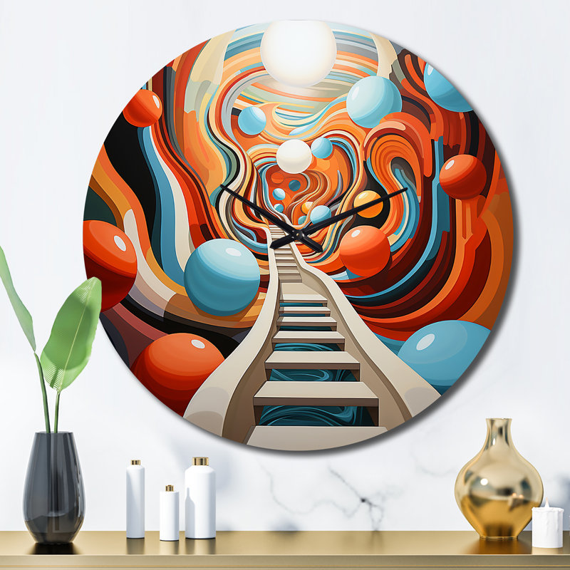 Connla - Horloge murale abstraite, Grand