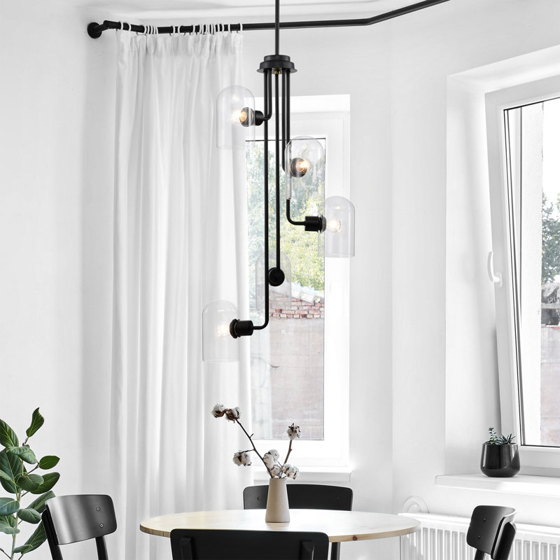 5 - Light Dimmable Linear Chandelier