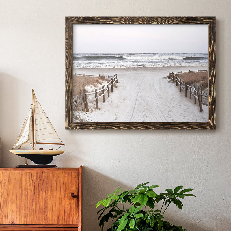 OBX Path, reproduction d'art sur toile encadrée, Noyer, H 28 po x l 42 po x P 1,5 po