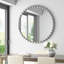 Miroir mural en métal avec détails perlés-1025554947-1025554944