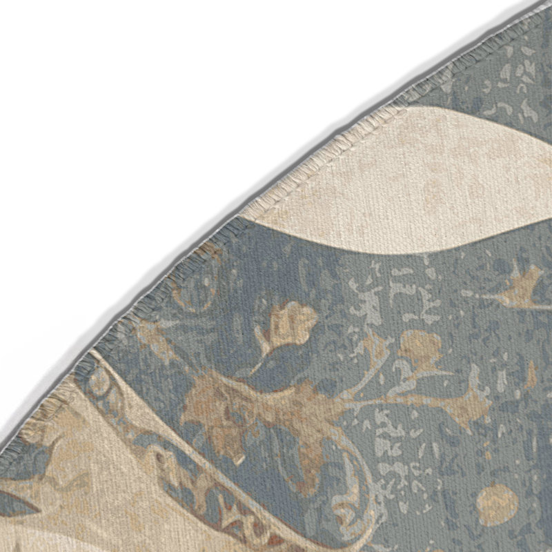 Snazzy Sparkle Indoor And Outdoor Area Rug, Round 5'