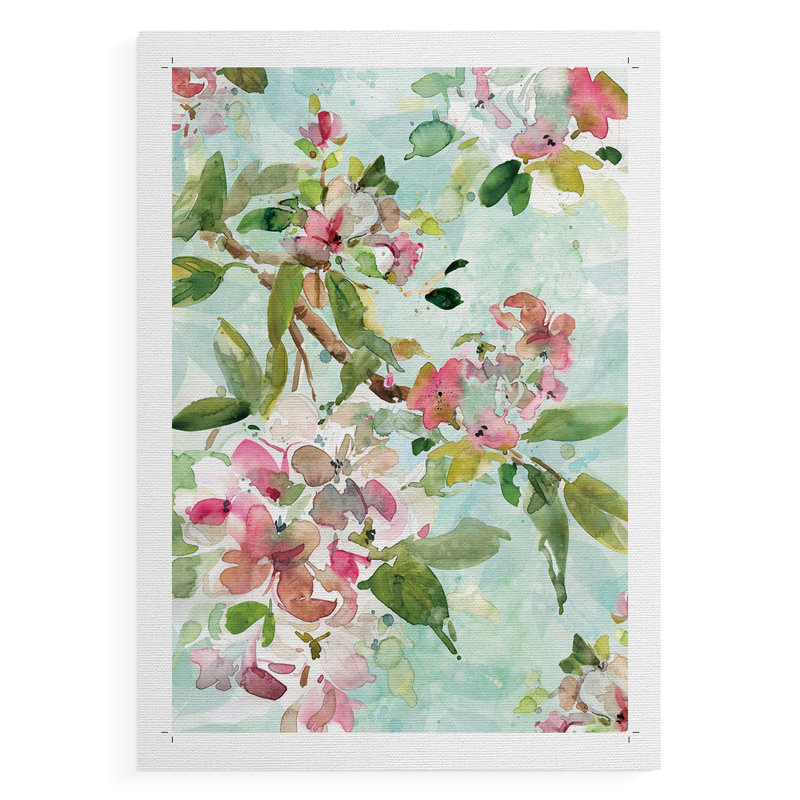 Fleurs de printemps I - impression sur toile seulement - non encadrée, H 18 po x l 12 po