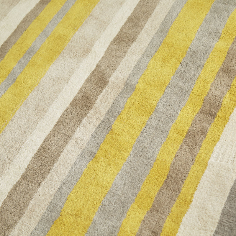 Wool Striped Indoor Rug, Runner 2'6" x 8'