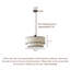 Lustre avec abat-jour en papier Xuan American Retro-177324936