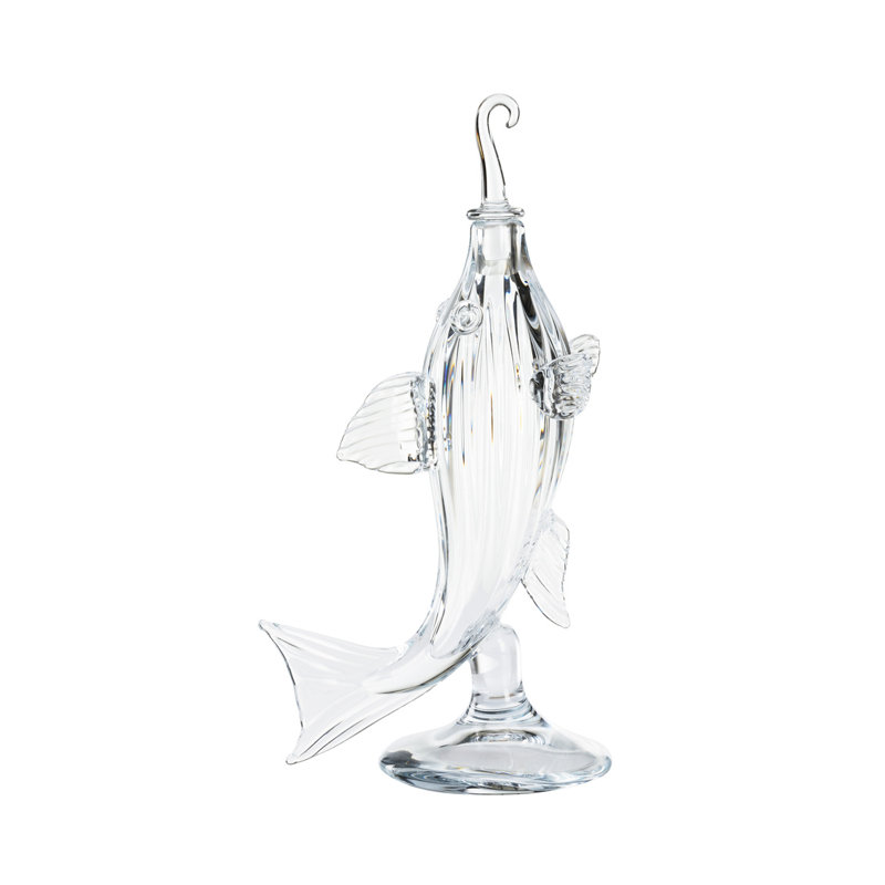 Hand Blown Fish Decanter