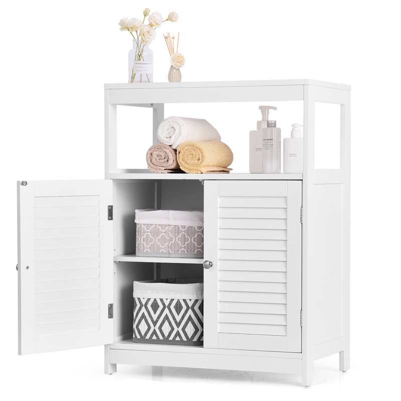 Freestanding Bathroom Cabinet, White
