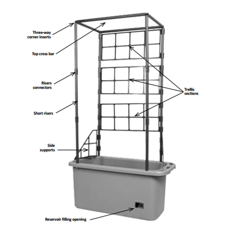 Goldwin 13.8'' H x 29.9'' W Plastic Lattice Panel Trellis
