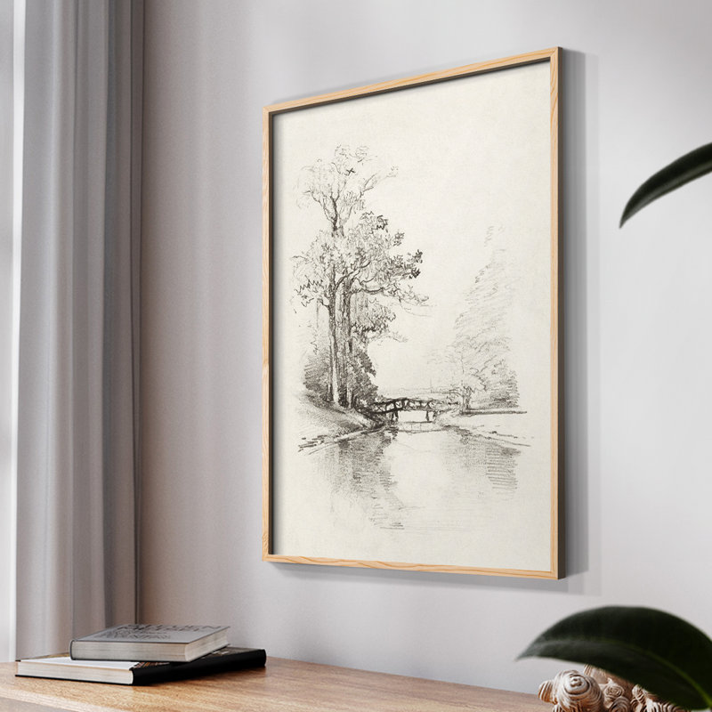 "Croquis rétro XCV" sur papier, Naturel, H 14 po x l 11 po