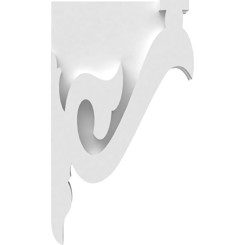 Corbeau en PVC de qualité architecturale Florence, H 12 po x l 7 po x P 1,875 po