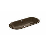 Iron Plains® Metal Oval Dual Mount Bathroom Sink with Overflow