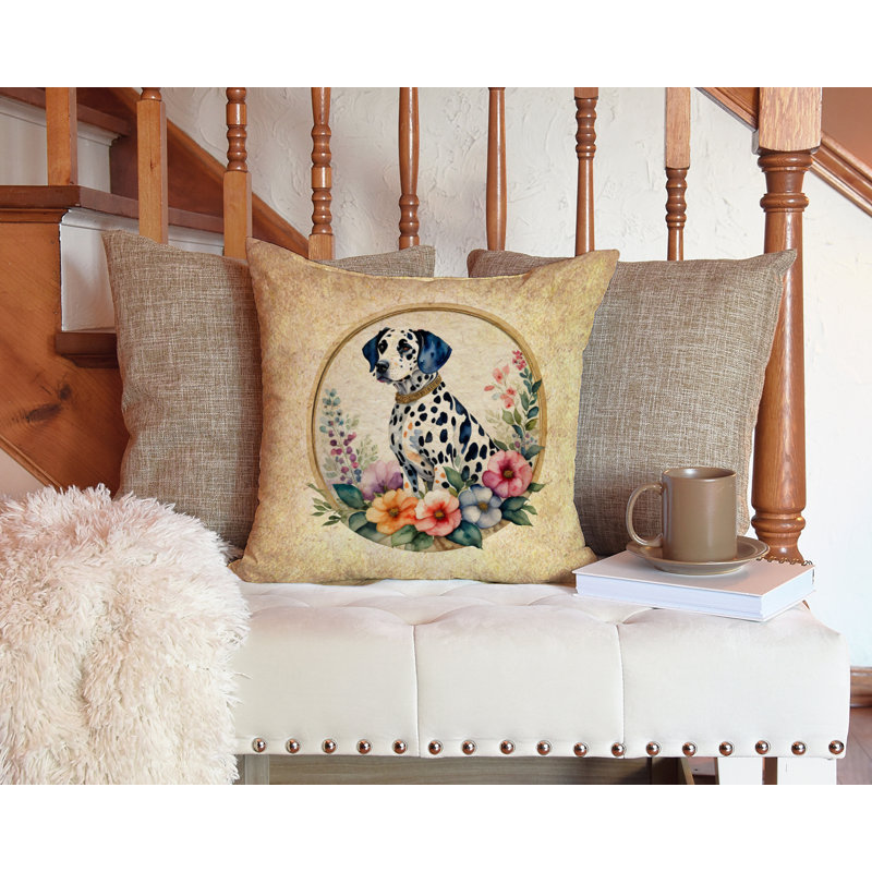  Coussin décoratif intérieur / extérieur en polyester Autre / Sans motif, H 14 po x l 14 po x P 3 po