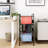 3 Tiers Metal Rolling File Carts With Wheels Hanging Files For Letter Size Movable Pull-Out File Folder Rack Drawer File Cabinet For Home Office