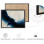 Reproduction d'art encadrée abstraite pour décoration intérieure moderne - 11 po x 14 po-116555679-116555677