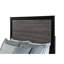 Queen Sized Bed In Two-tone Black And Grey, & Solid Wood, Grey Wood Inlay, 82.3 In. D, 62.21 W, 59.71 H, 82.45 Lb Black, Assembled Using Rustic Wt