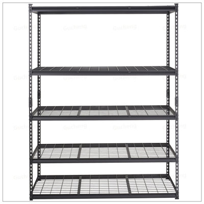 Étagère de rangement robuste en métal réglable à 5 niveaux, organisateur de grande capacité pour une utilisation polyvalente dans la maison et le garage