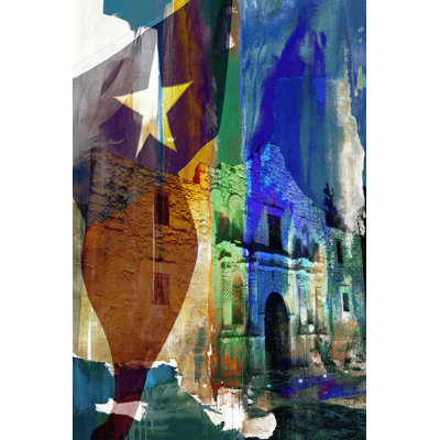 Alamo Flag by Sisa Jasper - Wrapped Canvas Print