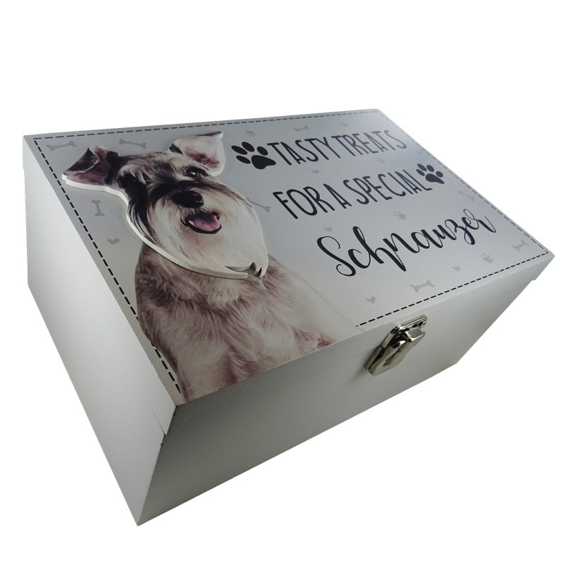 Schnauzer Dog Treat Box Denton Decorative Box