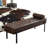 Clarkson Solid Wood Frame Genuine Leather Bench-162055963