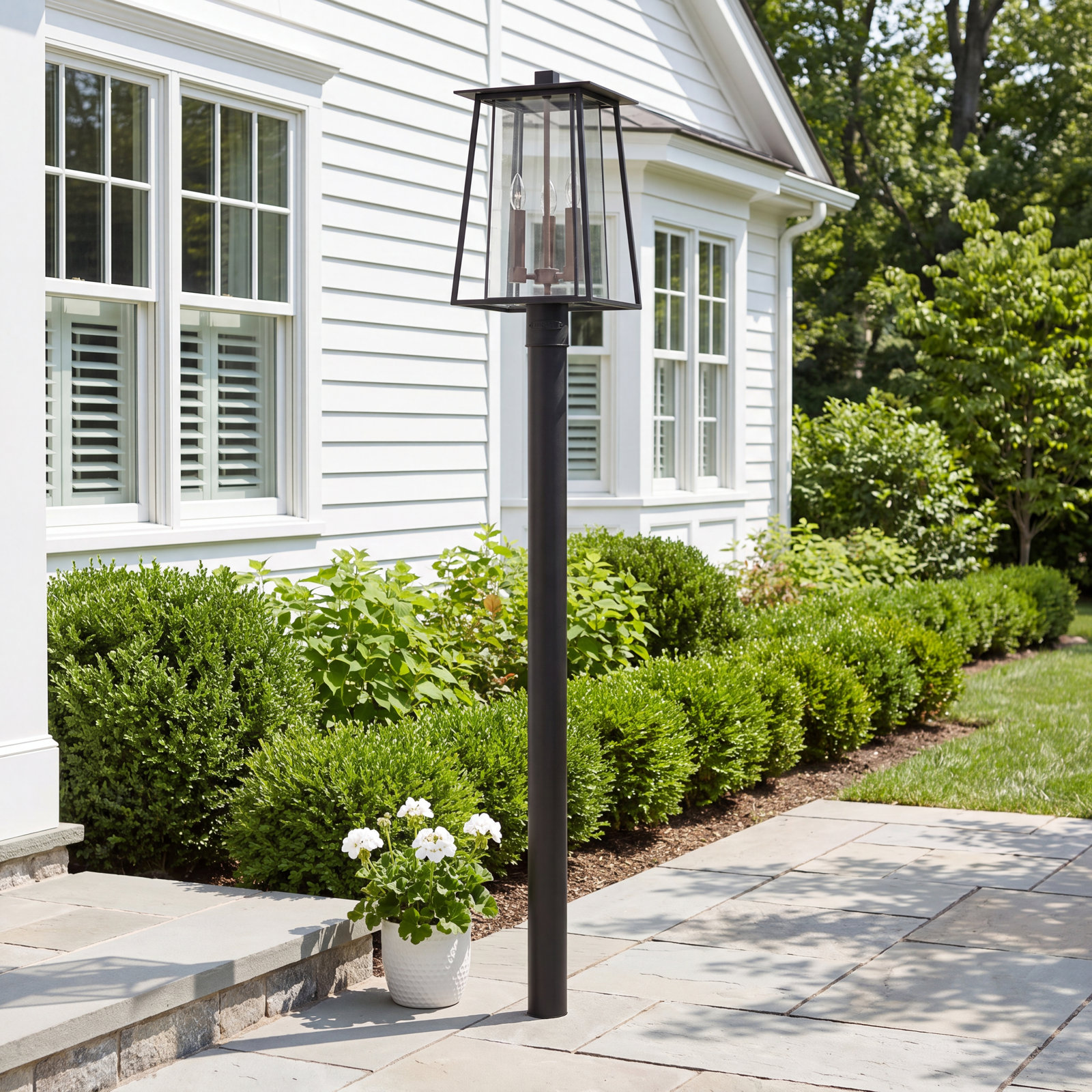 Becket 3-Light Outdoor Lantern Head, Black