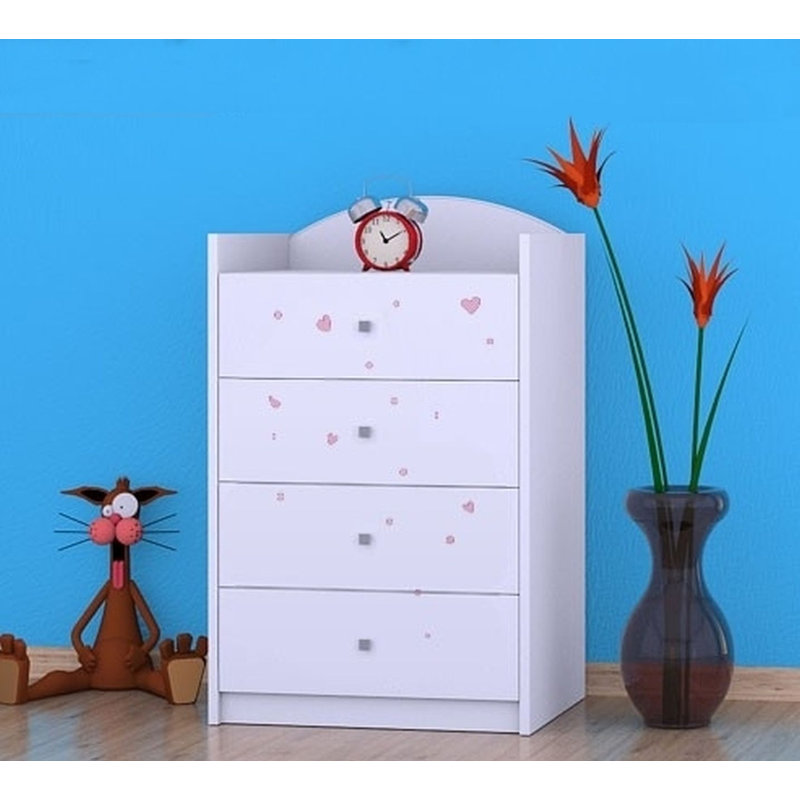 Nevins Kids 4 - Drawer Chest, White