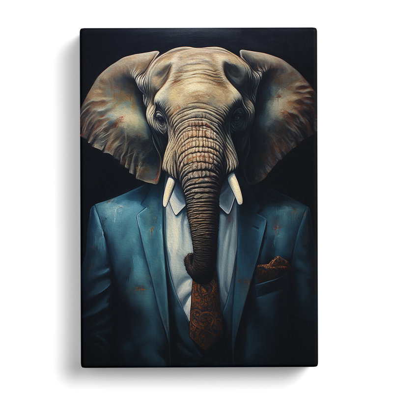 Elephant In A Suit - Print