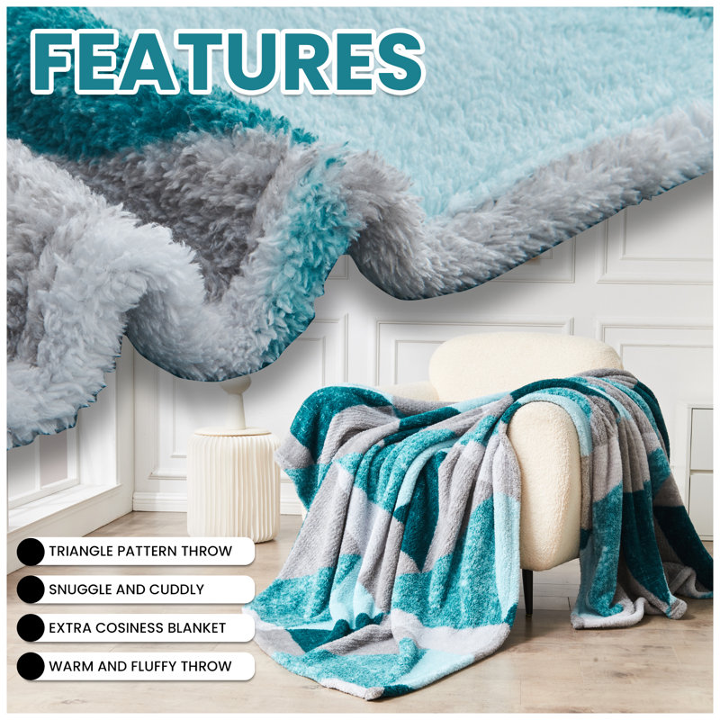 Standard Throw Blanket, Green, 200cm W x 240cm L