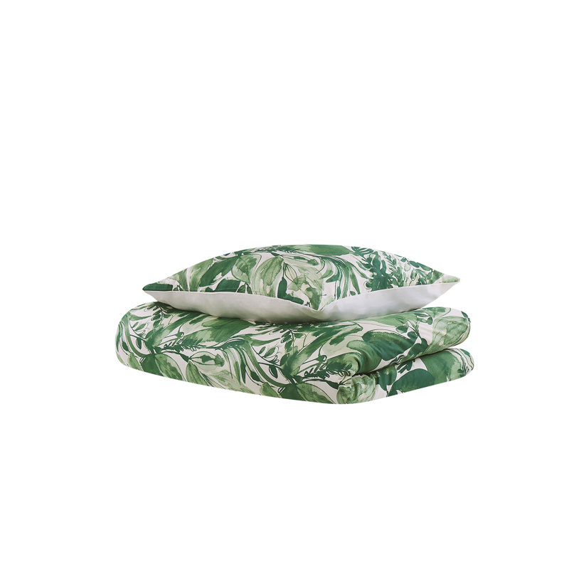 Floral Duvet Cover Set with Pillowcases Included, 155 x 220 cm - 1 Pillowcase (80 x 80 cm)