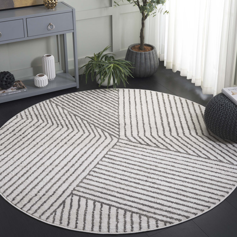 Ifeoma Performance Geometric Rug, Round 6'7"