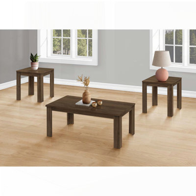 3-Piece Coffee and End Table Set Transitional