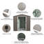 6Ft X 5Ft Outdoor Metal Storage Shed-123794638