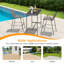 Ensemble de 2 tabourets de patio Cristel-576318098