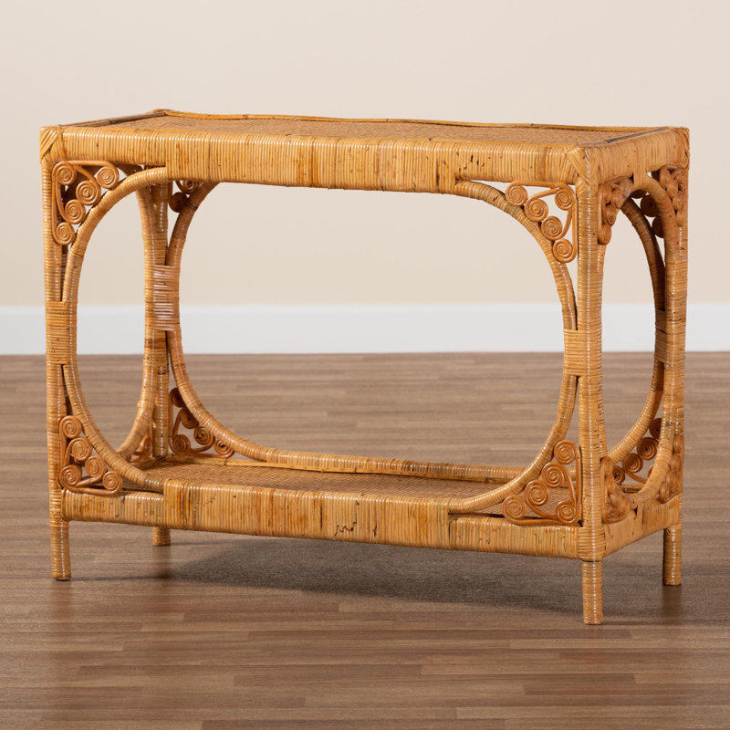 Ceeanna 39.3" Rattan Console Table