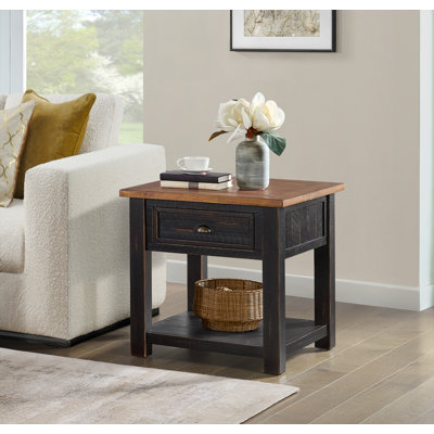 Table de bout avec rangement Holliman