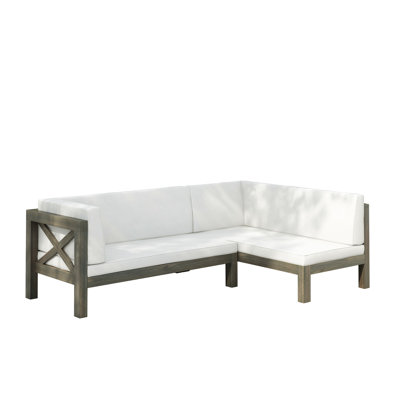 Brava X-Back Left Corner Bench Of Set 2, White