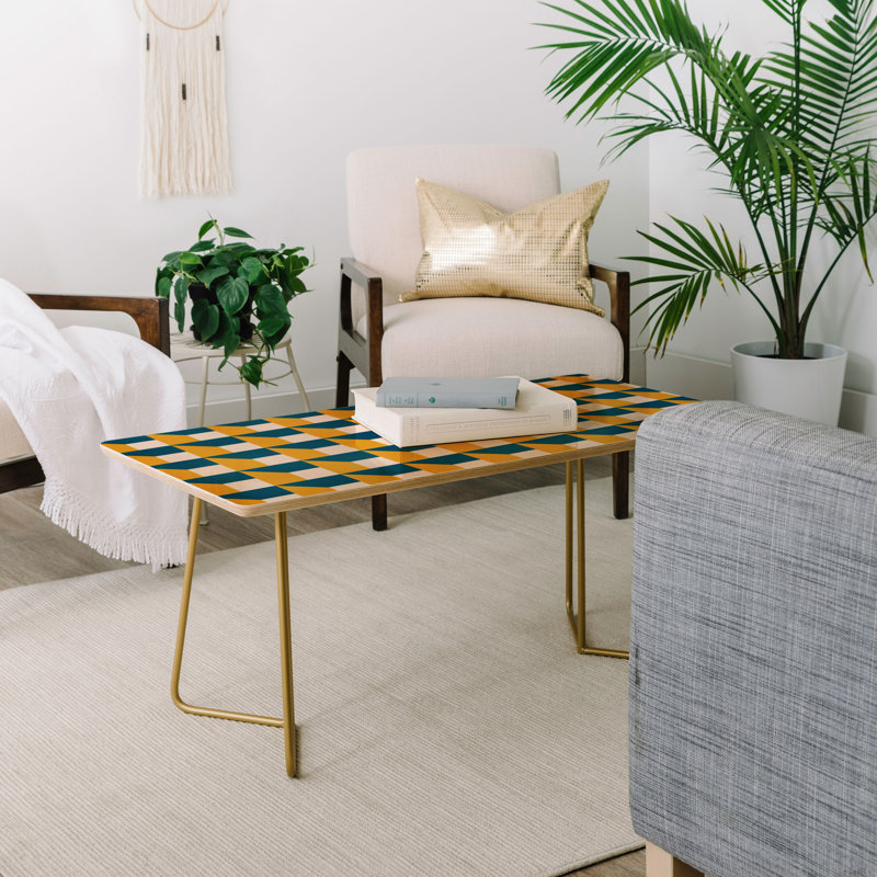 Solid Wood Top Single Coffee Table
