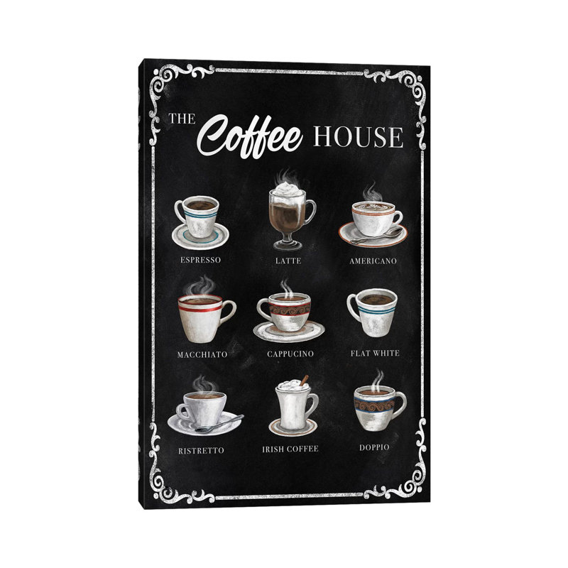 The Coffee House by Conrad Knutsen - Print on Canvas, Wrapped Canvas, 45.72cm H x 30.48cm W x 1.91cm D