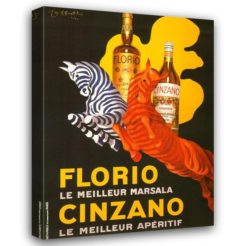 Florio E Cinzano, 1930, H 24 po x l 18 po